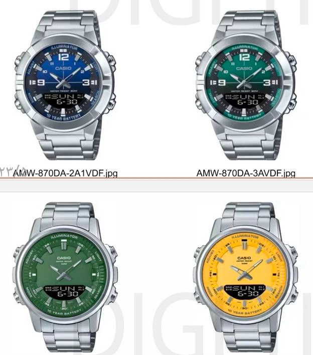 ساعت کاسیو GENERAL مدل AMW-870D-1A